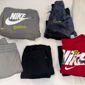 Size 3t Nike Kids Sweatpants & Joggers Lot - Gray, Black, Red